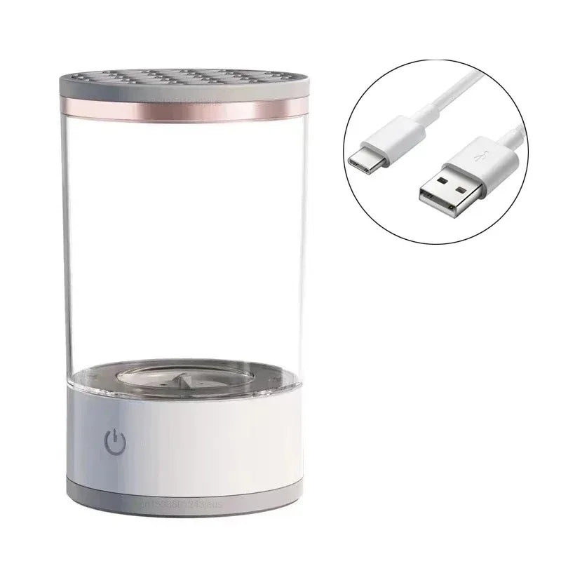 3 in 1 Automatic Electric Makeup Brush Cleaner for Women Portable Eye Shadow Brush Holder Stand Tool and Dryer Beauty Makeup