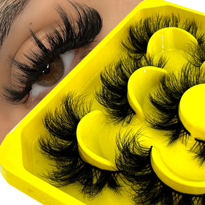 New Fluffy Long Lashes 3D Faux Mink Lashes Natural False Eyelashes Dramatic Soft Volume Lashes Eyelash Extension Makeup