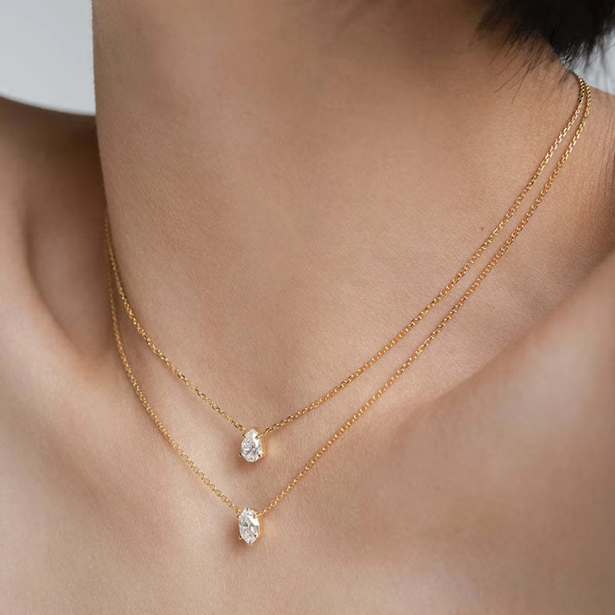 Pendant Necklace for Women Multilayer Chain Choker Fashion Female Party Shiny Jewelry Gift