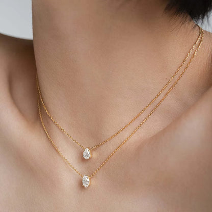 Pendant Necklace for Women Multilayer Chain Choker Fashion Female Party Shiny Jewelry Gift
