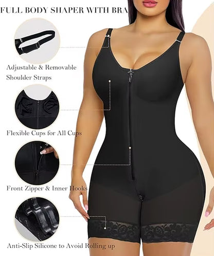 Snatched Body Stage 2 Faja with Bra Body Faja Post-Op Everyday Shapewear Women Fajas Colombianas Moldeadoras