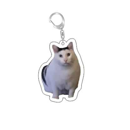 Funny Cat Memes Series Keychain Student Gift Bag Lanyard Women'S Bag Pendant Keychain Cute Things Cheap Gift for Best Friends