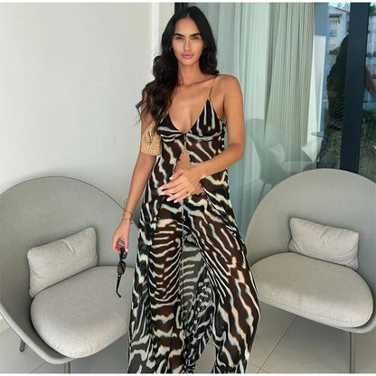 Women Zebra Print 2 peice