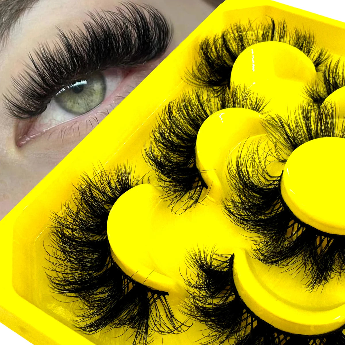 New Fluffy Long Lashes 3D Faux Mink Lashes Natural False Eyelashes Dramatic Soft Volume Lashes Eyelash Extension Makeup